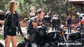 Biker Anna Polina ready for a hardcore anal a – Private