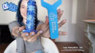 No Need a Men when you have a Big Dildo – French Alt Hairy Girl Masturbating