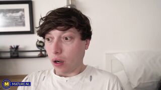 Two boys fucked a sexy mature woman dreamed about it during masturbation